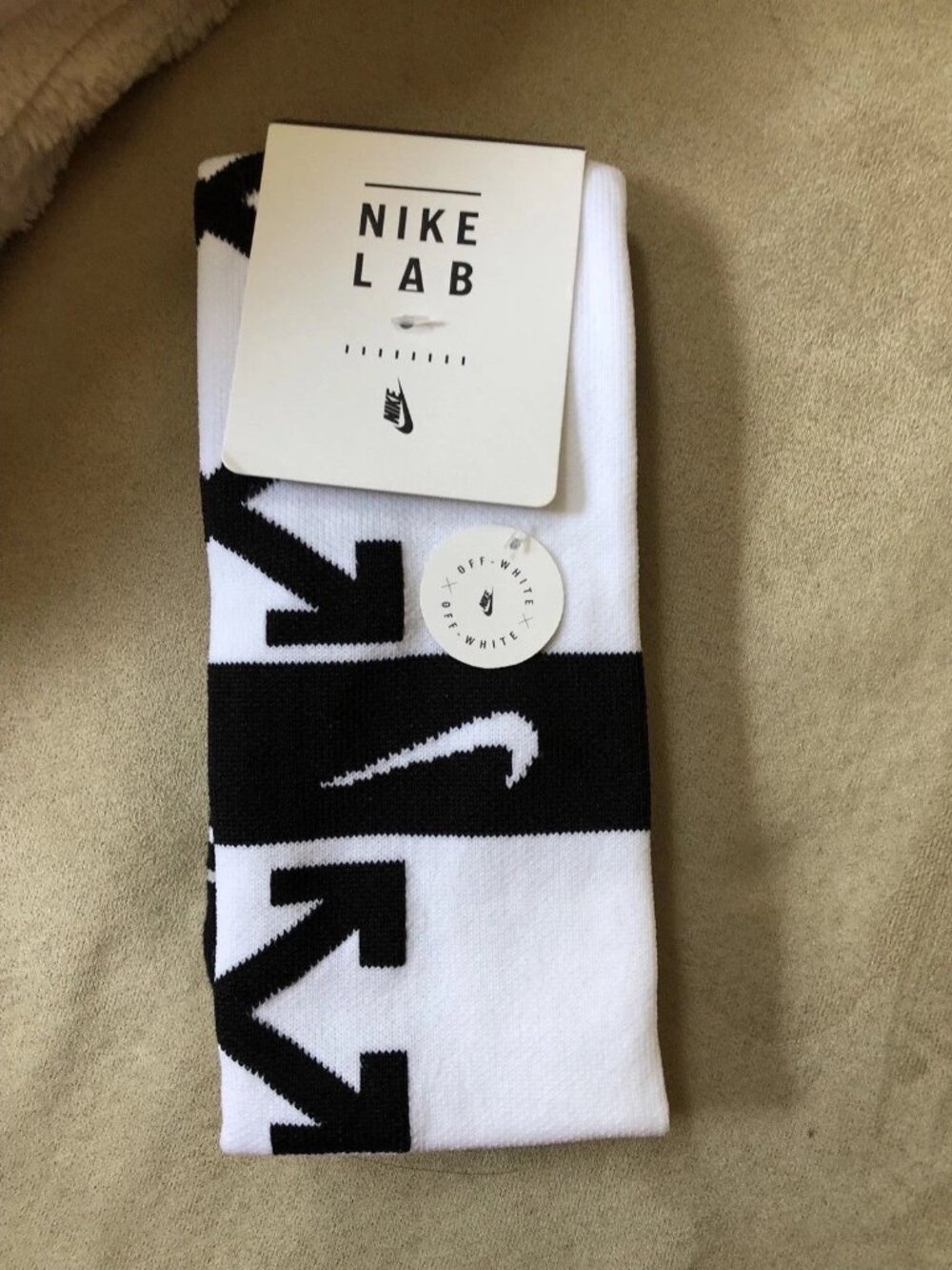 NIKE x OFF WHITE Soccer Socks (White) New Nikelab FB FOOTBALL Mercurial football